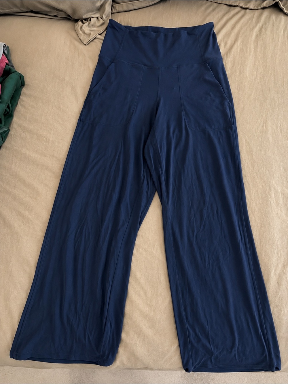 lululemon athletica Wide-Leg Navy Palazzo Pants